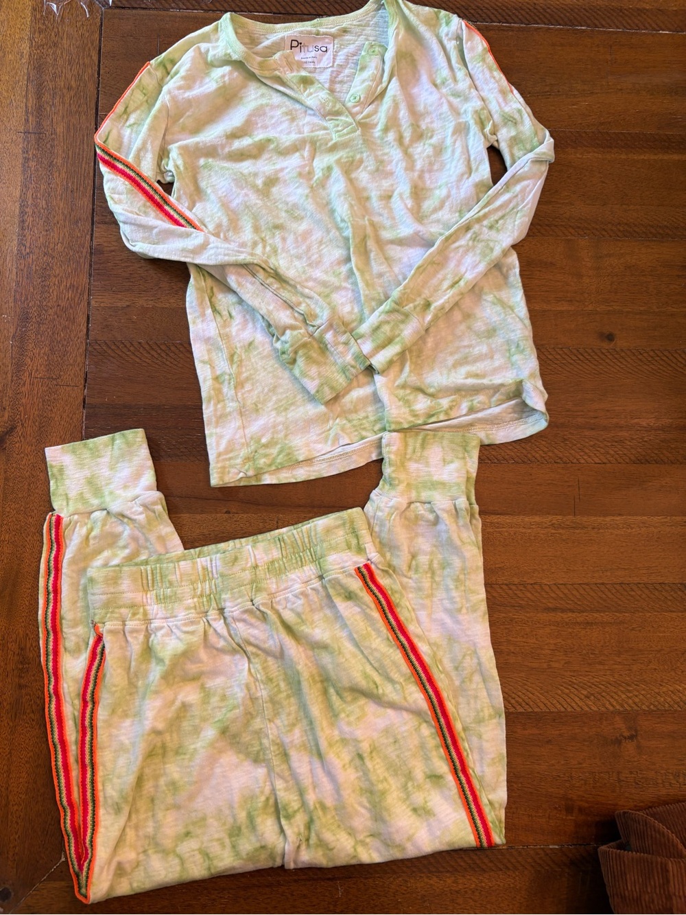 Pitusa Green Tie-Dye girls set size 10